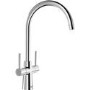 Blanco Max II Dual Lever High Pressure Kitchen Tap - Chrome