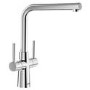 Blanco Lax Dual Lever Kitchen Mixer Tap - Chrome
