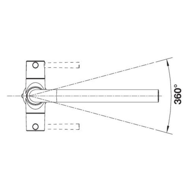 Blanco Lax Dual Lever Kitchen Mixer Tap - Chrome