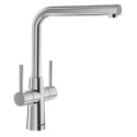 526680 Blanco Lax Dual Lever Kitchen Mixer Tap - Steel
