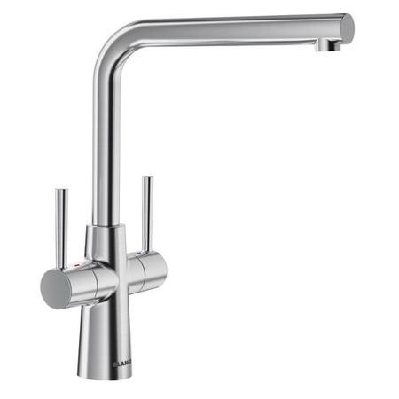 Blanco Lax Dual Lever Kitchen Mixer Tap - Steel 526680 | Appliances Direct