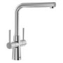 Blanco Lax Dual Lever Kitchen Mixer Tap - Steel