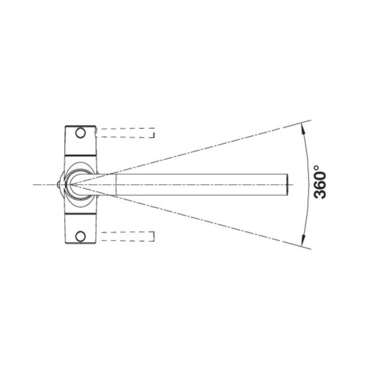 Blanco Lax Dual Lever Kitchen Mixer Tap - Steel