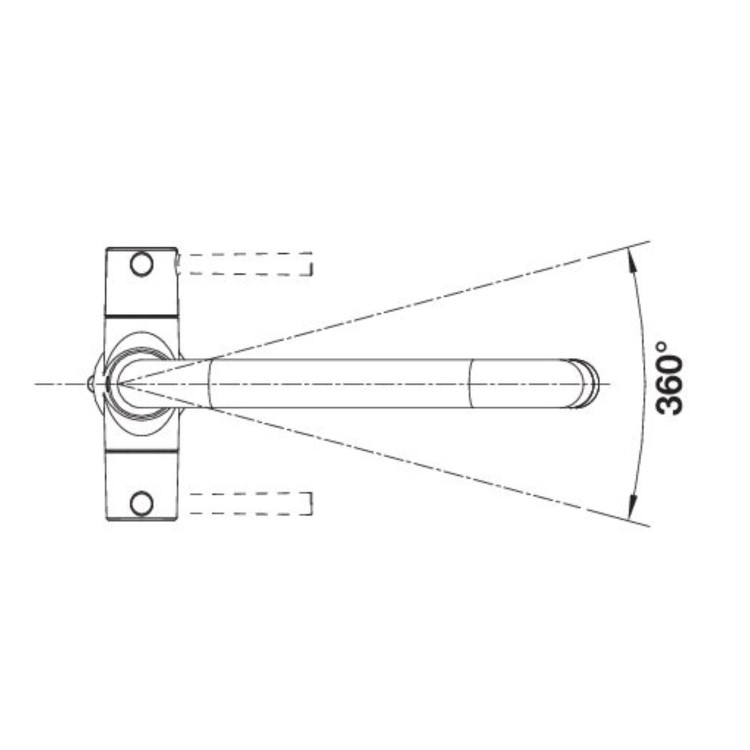 Blanco Jax Dual Lever Kitchen Mixer Tap - Chrome