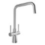 Blanco Jax Dual Lever Kitchen Mixer Tap - Steel