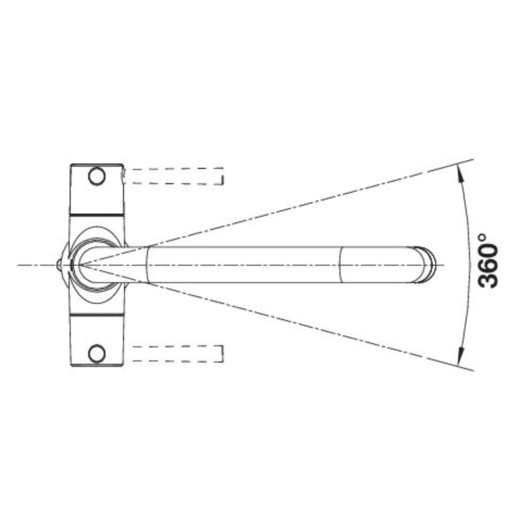 Blanco Jax Dual Lever Kitchen Mixer Tap - Steel