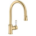 526689 Blanco Vicus Dual Lever Kitchen Mixer Tap - Satin Gold