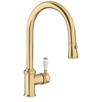Blanco Vicus Dual Lever Kitchen Mixer Tap - Satin Gold