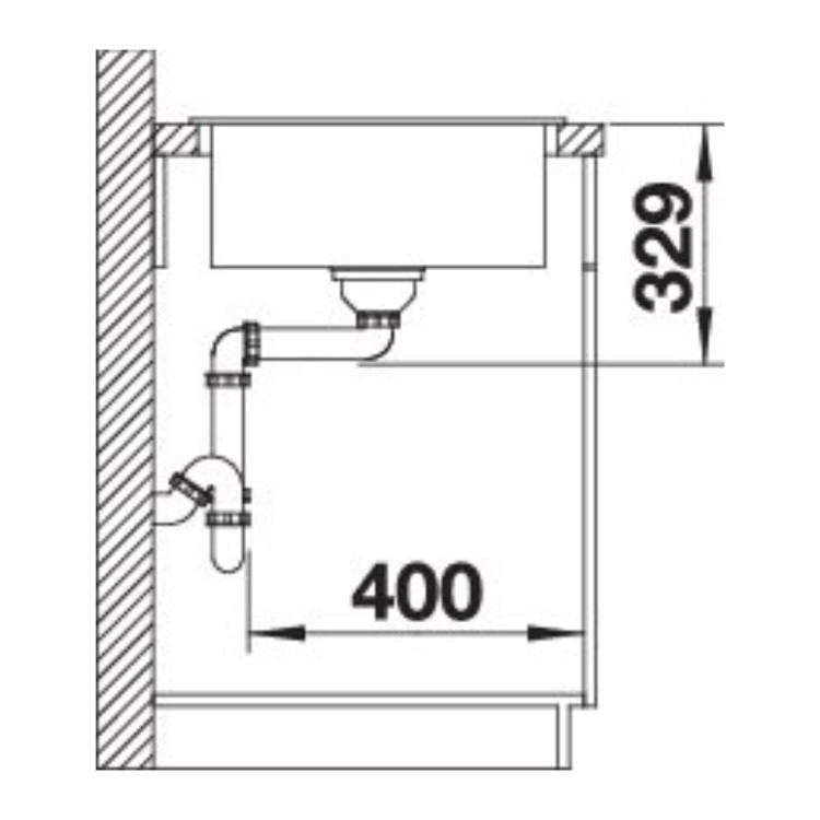 Blanco Legra 45 S Single Bowl Inset Soft White Kitchen Sink