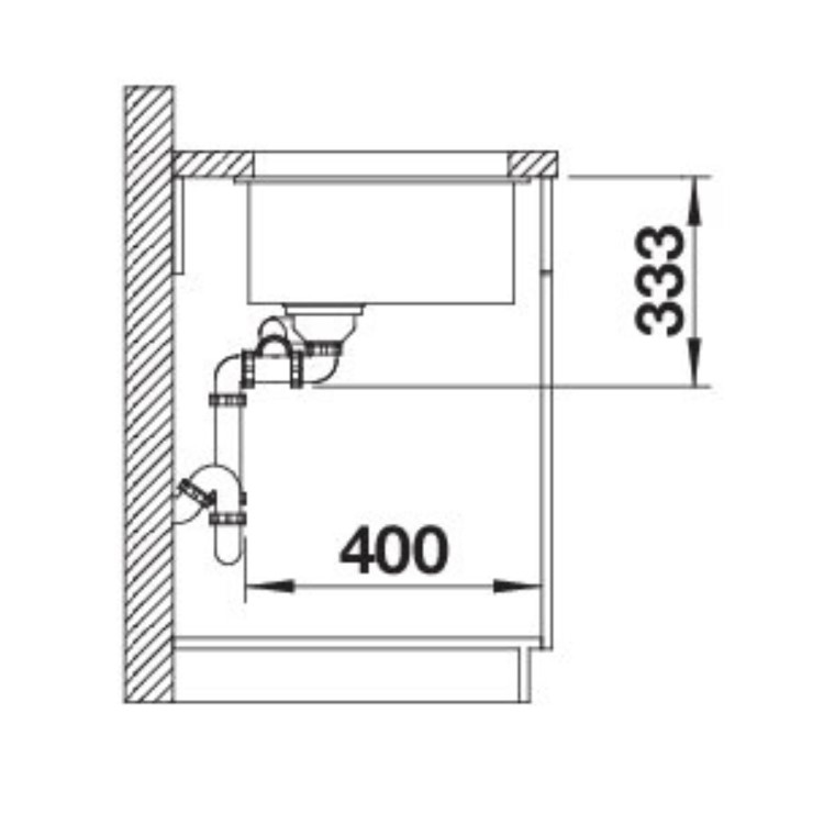 Blanco Rotan 340/160-U 1.5 Bowl Undermount Soft White Kitchen Sink