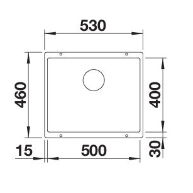 Blanco Rotan 500-U Single Bowl Undermount Soft White Kitchen Sink