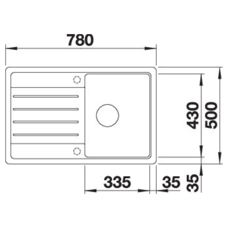 Blanco Legra 45 S Single Bowl Undermount Volcano Grey Kitchen Sink