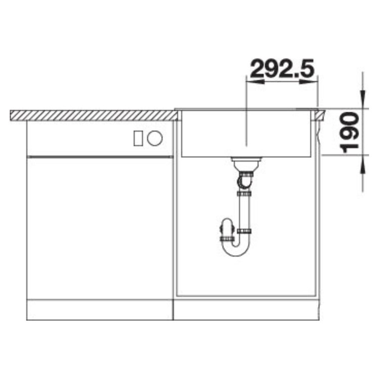 Blanco Legra 6 Single Bowl Inset Volcano Grey Kitchen Sink