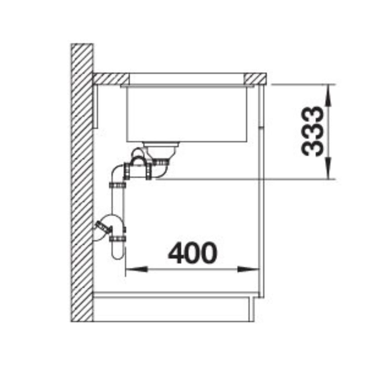 Blanco Rotan 340/160-U 1.5 Bowl Inset Volcano Grey Kitchen Sink