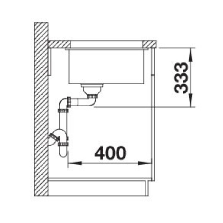 Blanco Rotan 500-U Single Bowl Inset Volcano Grey Kitchen Sink