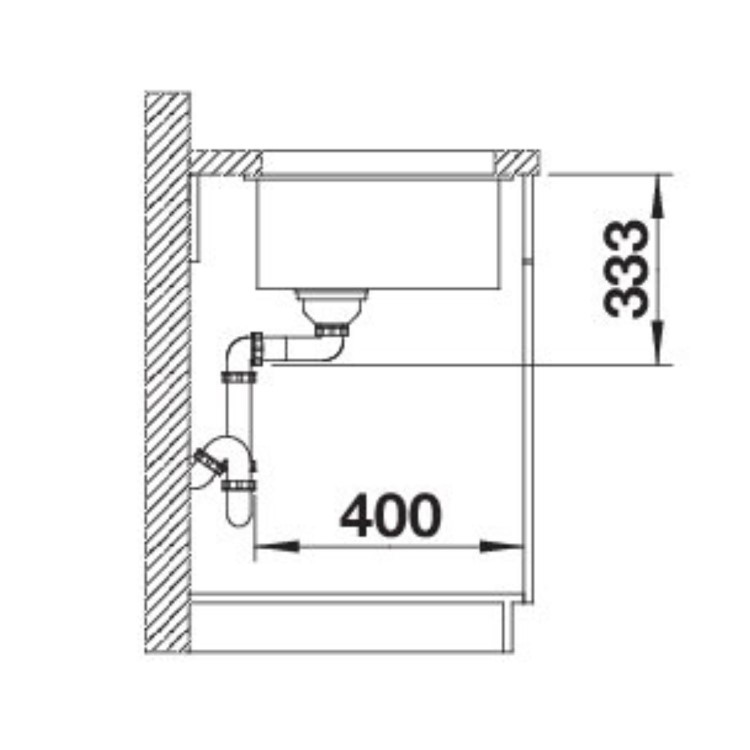 Blanco Rotan 700-U Single Bowl Inset Volcano Grey Kitchen Sink