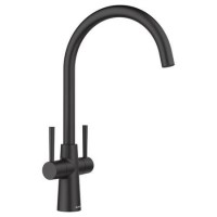 Blanco Max II Dual Lever Monobloc Kitchen Mixer Tap - Black
