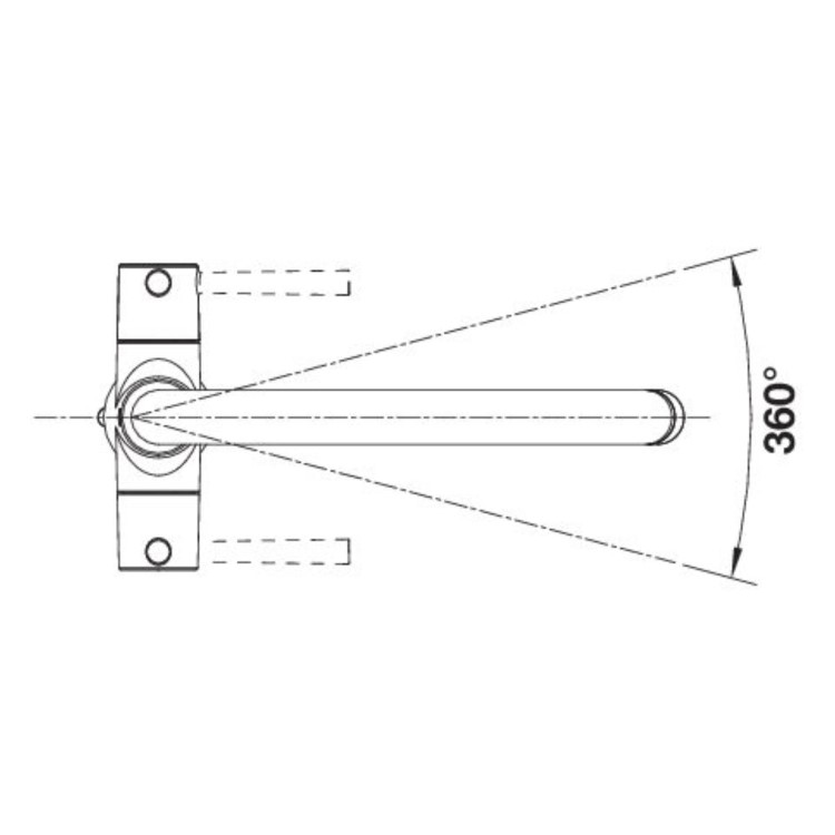 Blanco Max II Dual Lever Monobloc Kitchen Mixer Tap - Black