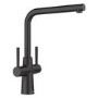 Blanco Lax Dual Lever Monobloc Kitchen Mixer Tap - Black
