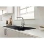 Blanco Lax Dual Lever Monobloc Kitchen Mixer Tap - Black