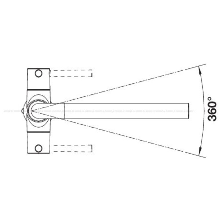 Blanco Lax Dual Lever Monobloc Kitchen Mixer Tap - Black