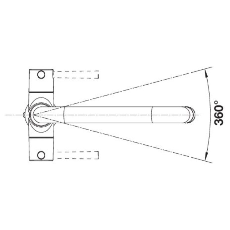 Blanco Jax Dual Lever Monobloc Kitchen Mixer Tap - Black