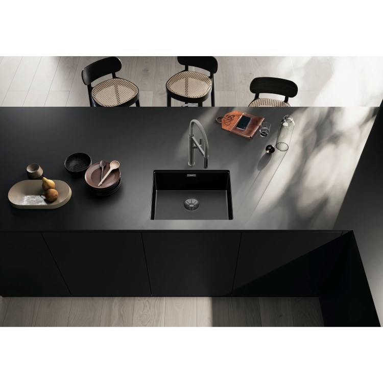 Blanco Claron 500-U Durinox Dark Steel Edition Single Bowl Undermount Kitchen Sink