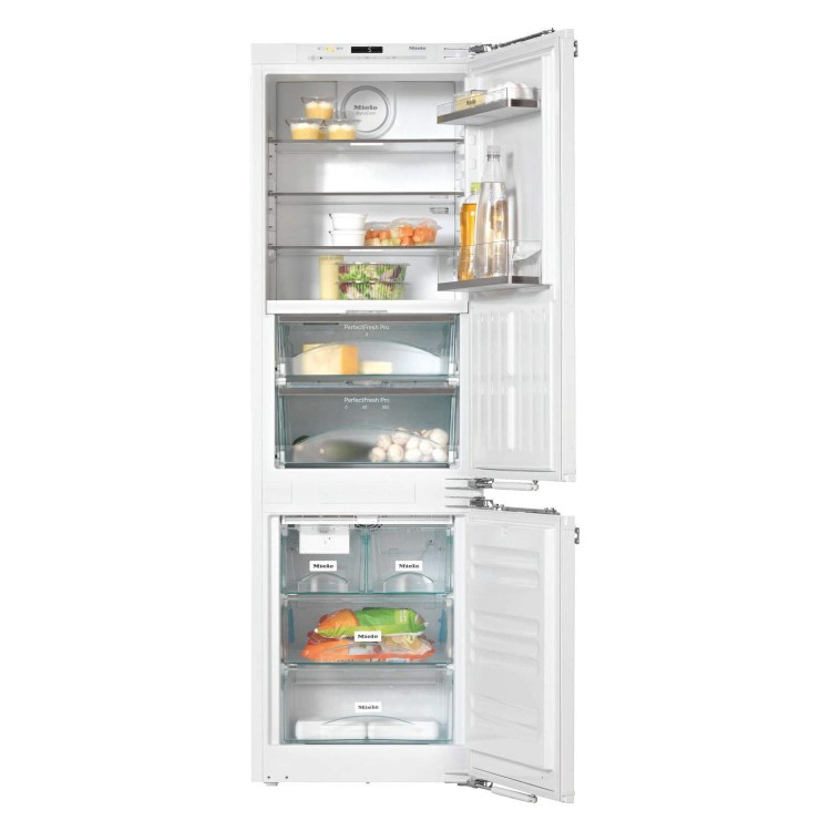 GRADE A2  - Miele KFN37692iDE 70-30 Frost Free Integrated Fridge Freezer With Ice Maker