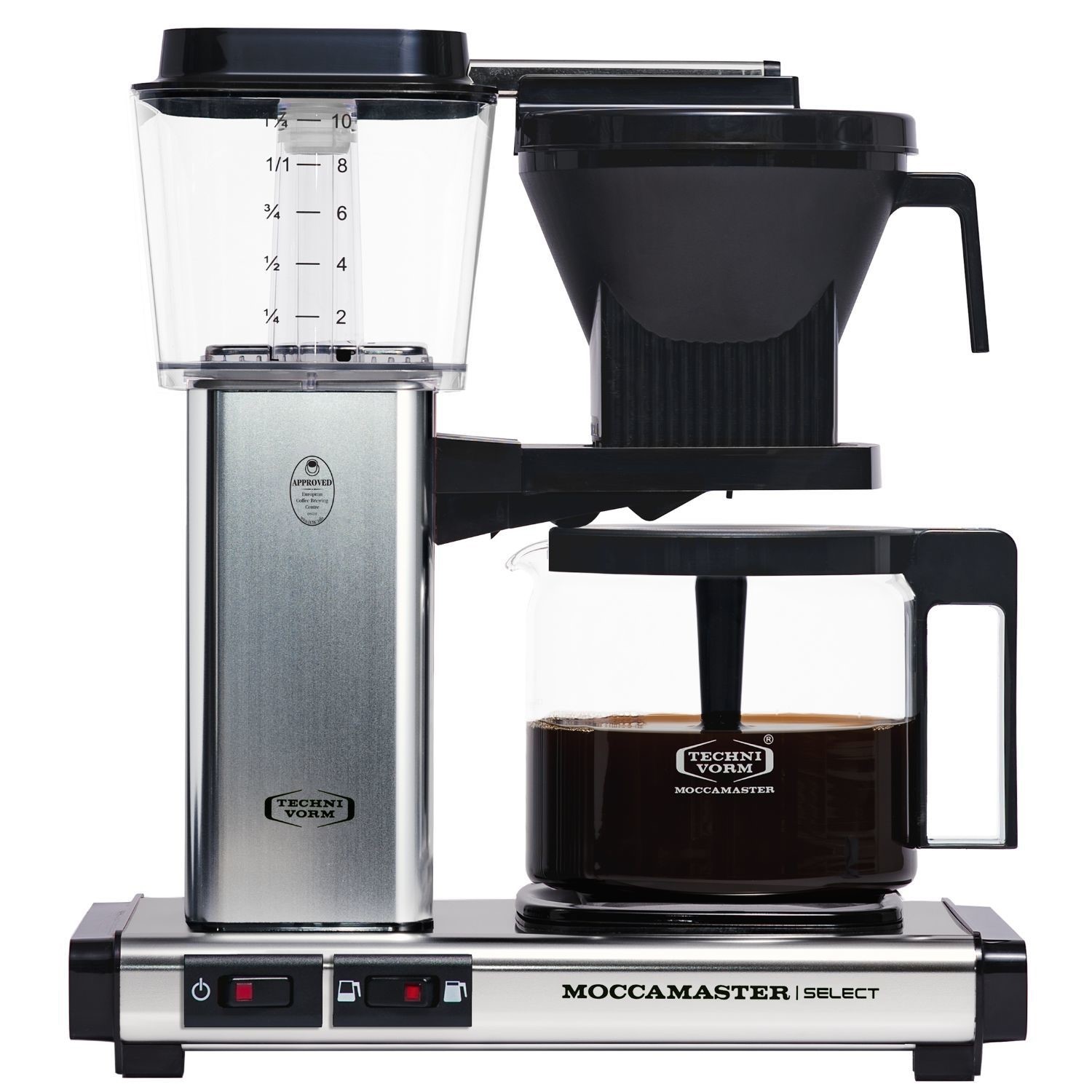 Moccamater KBG Select Filter Coffee Machine, 1.25L - Polished Silver - Image 4