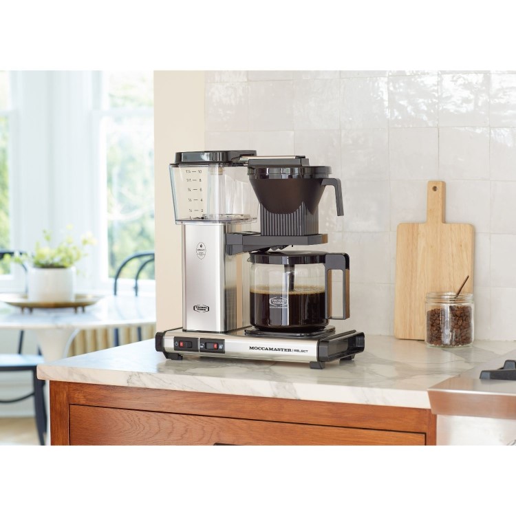 Moccamaster KBG Select Filter Coffee Machine 53801 - Polished Silver