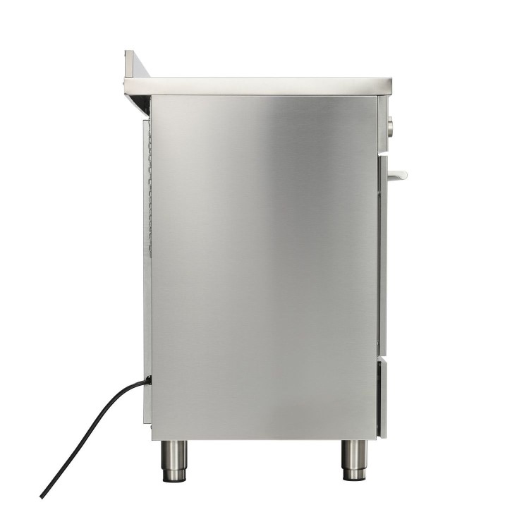 Refurbished Britannia Q Line 100cm Double Oven Dual Fuel Range Cooker Stainless Steel