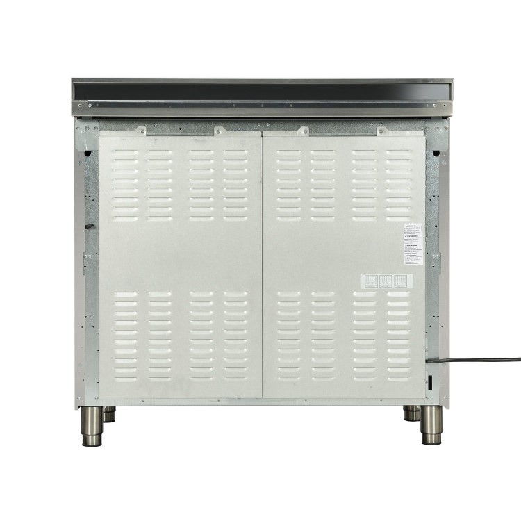 Refurbished Britannia Q Line 100cm Double Oven Dual Fuel Range Cooker Stainless Steel