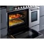 Refurbished Britannia Q Line 100cm Double Oven Dual Fuel Range Cooker Stainless Steel