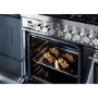 Refurbished Britannia Q Line 100cm Double Oven Dual Fuel Range Cooker Stainless Steel