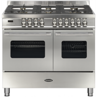 Britannia Delphi 100cm Double Oven Dual Fuel Range Cooker - Stainless Steel