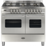 Britannia Delphi 100cm Double Oven Dual Fuel Range Cooker - Stainless Steel