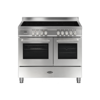 Refurbished Britannia Q Line Modern 100cm Double Oven Induction Electric Range Cooker Stainless Steel
