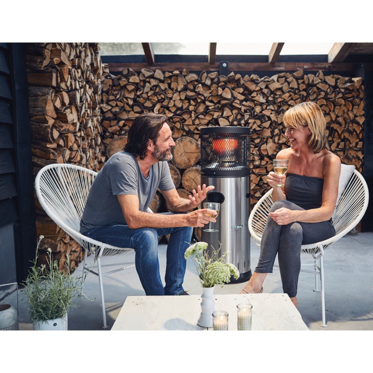 Enders Bullet Polo Patio Gas Heater in Stainless Steel