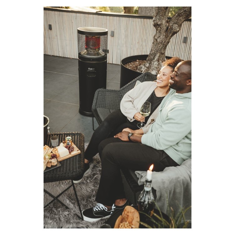 Enders Bullet Polo Patio Gas Heater in Black