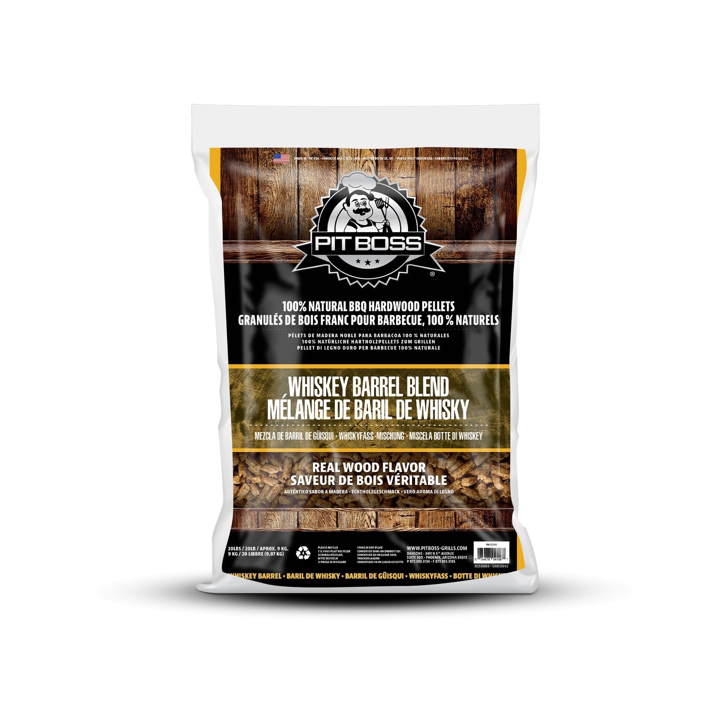 Pit Boss 9Kg Hardwood Pellets Whiskey Blend 55240