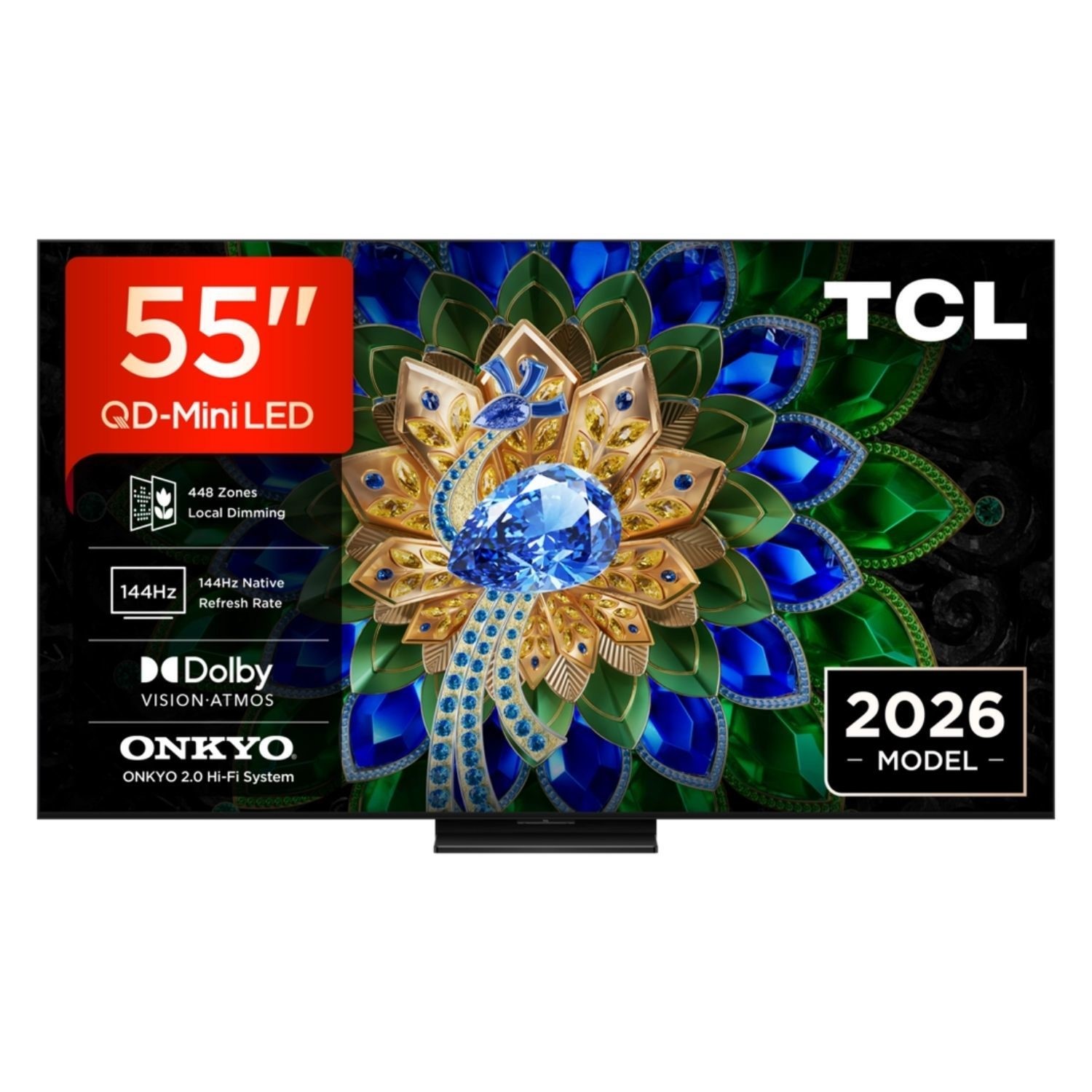 Photos - Television TCL 55A400U-UK 55-Inch 4K QD-Mini LED Google TV 