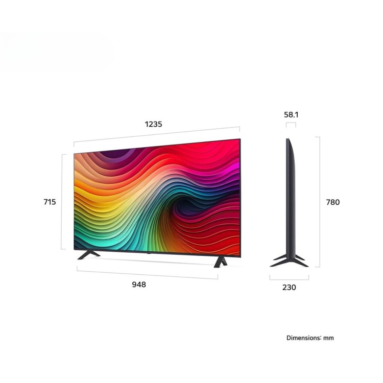 LG NANO81 55 inch NanoCell AI 4K HDR Smart TV