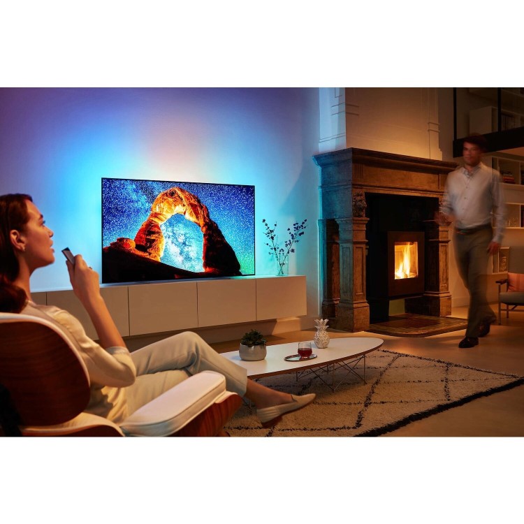 Grade A1 - Philips 55OLED803/12 55" Smart 4K Ultra HD HDR OLED TV