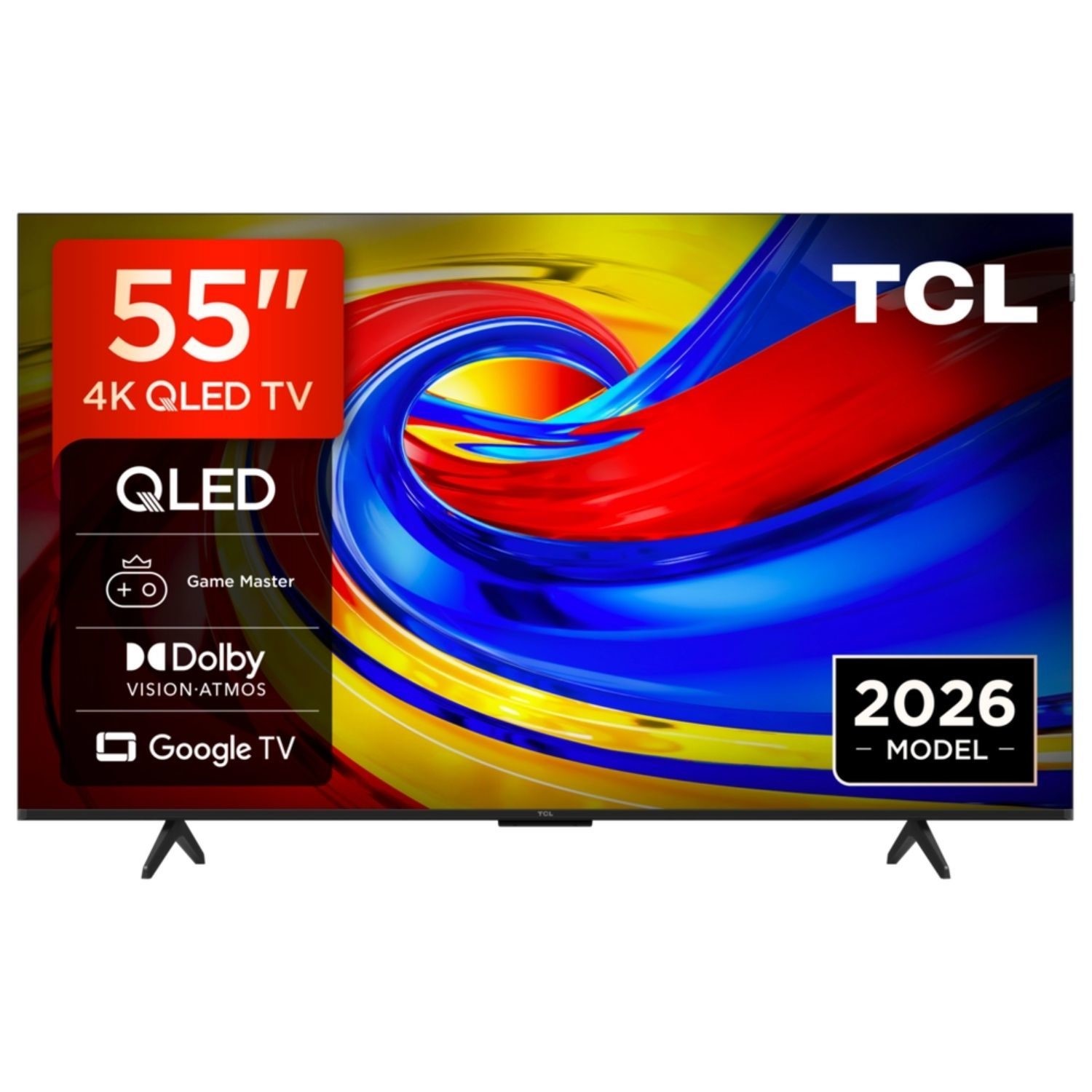 Tcl 55P7l-Uk 55 Inch Qled 4K Google Tv Dolby Vision Dolby Atmos & Game Master Gaming 55P7L-UK