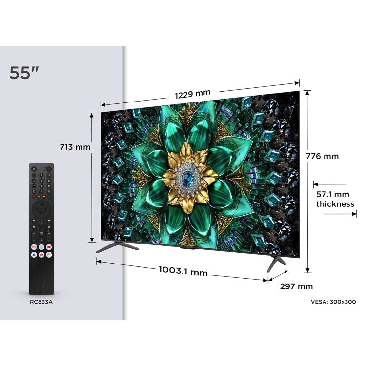 TCL Q6C 55 inch 4K Ultra HD Smart TV