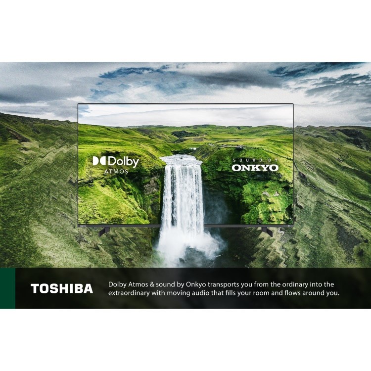 Toshiba 55QF5D53DB 55-Inch 4K QLED Smart Fire TV  Dolby Vision HDR10 & Alexa Voice Control