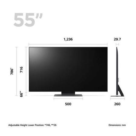 LG QNED81 55" Smart 4K Ultra HD HDR QNED TV with Amazon Alexa
