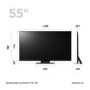 LG QNED81 55" Smart 4K Ultra HD HDR QNED TV with Amazon Alexa