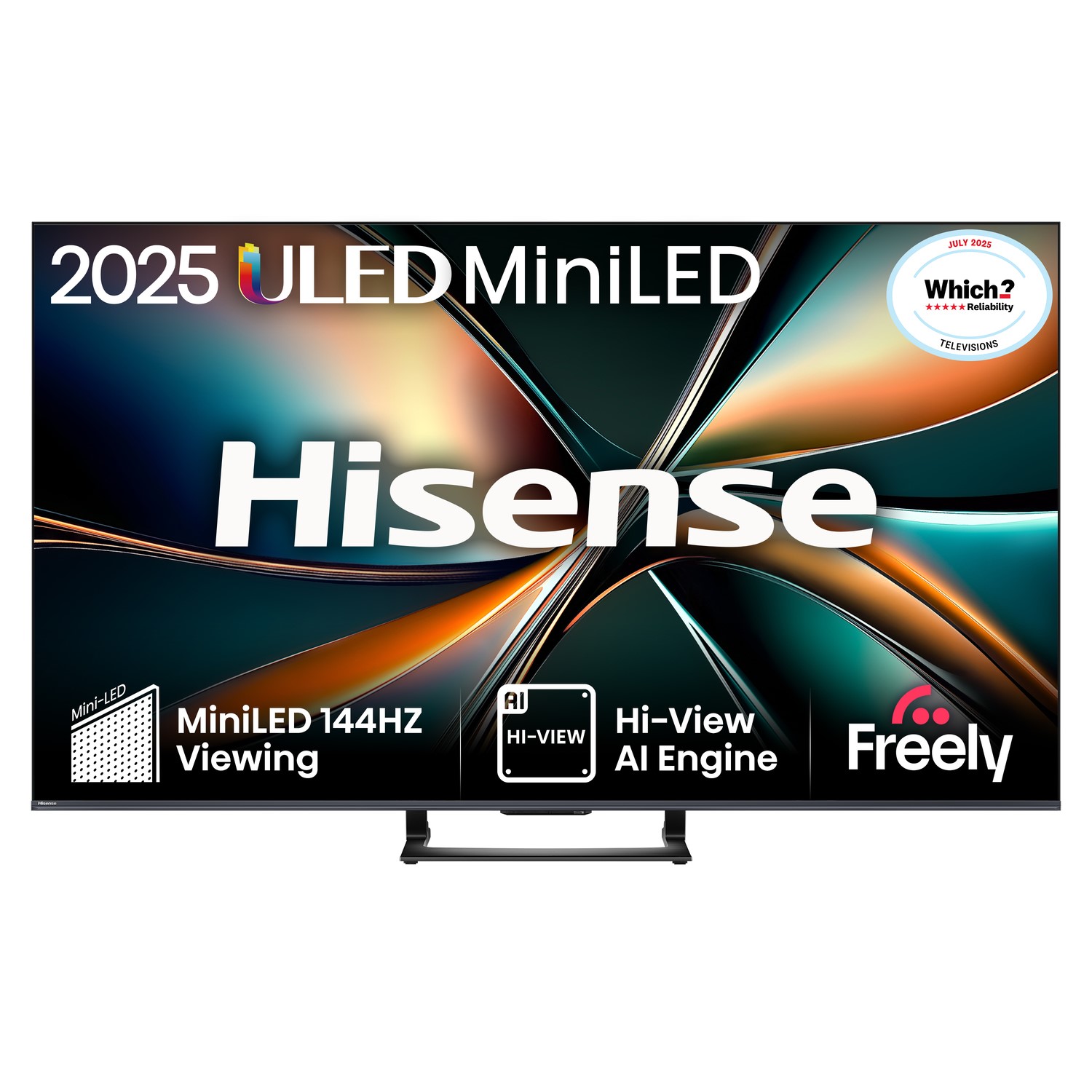 Hisense 55U7QTUK 2025 55″ ULED Mini LED 4K Smart TV – BLACK