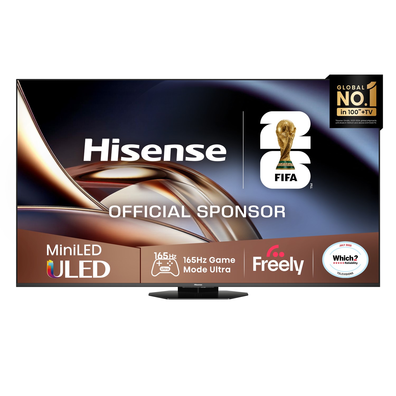 Hisense U8QTUK 55 inch Smart 4K Ultra HD Mini-LED TV